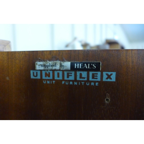 103 - A Uniflex teak aand walnut tallboy