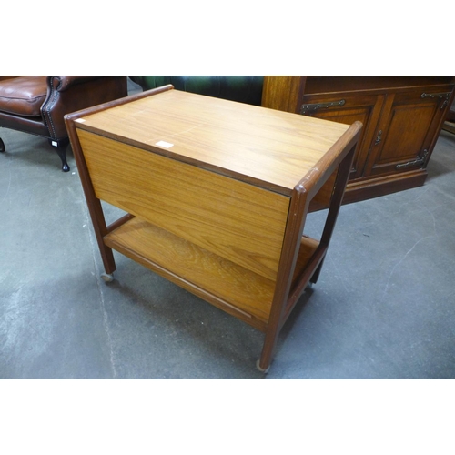 139 - A teak trolley