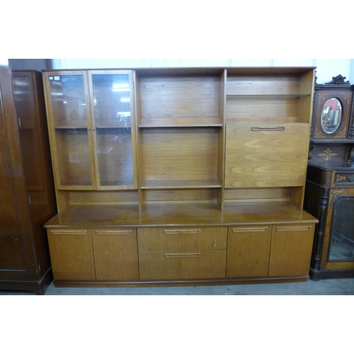 144a - A Meredew teak wall unit