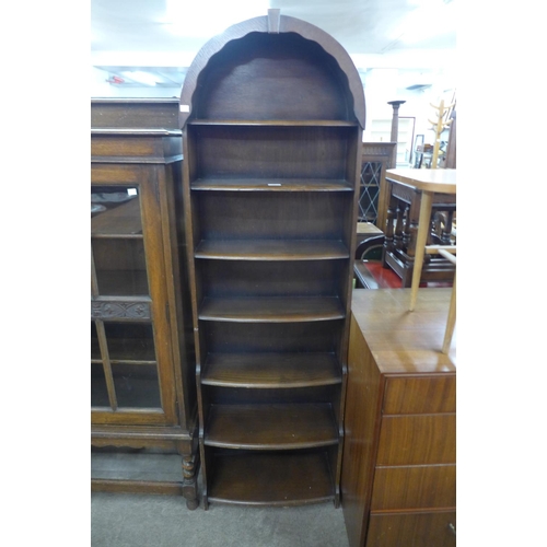 156 - An oak open bookcase