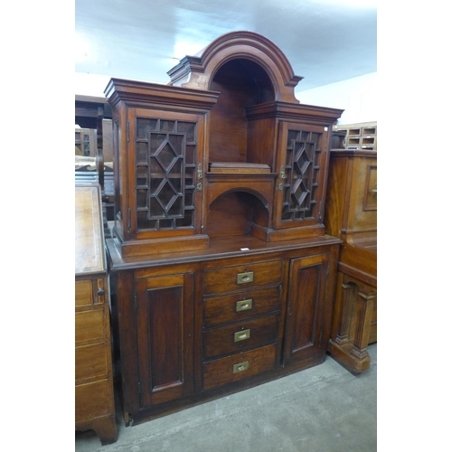 160 - A Victorian mahogany dome topped bookcase