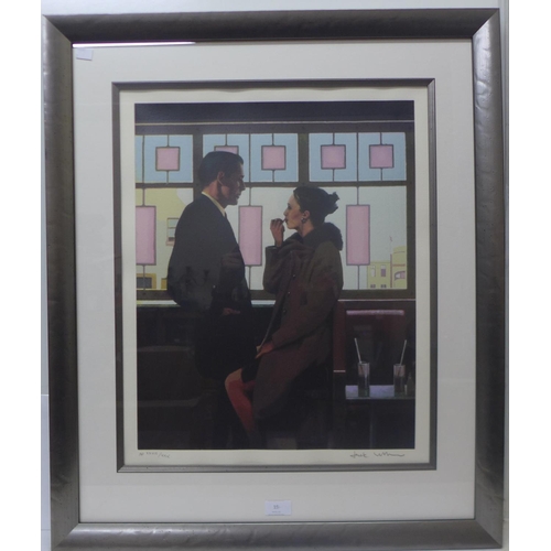 19 - A signed Jack Vettriano limited edition artist proof print, 55 x 44cms, framed