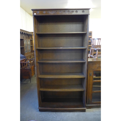 203 - An oak open bookcase