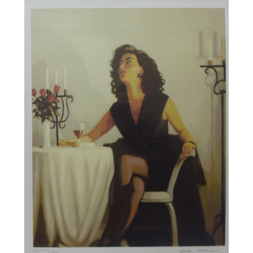 21 - A signed Jack Vettriano limited edition artist proof print, 54 x 44cms, framed