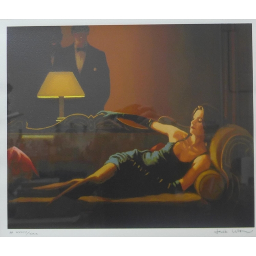 24 - A signed Jack Vettriano limited edition artist proof print, 43 x 51cms, framed