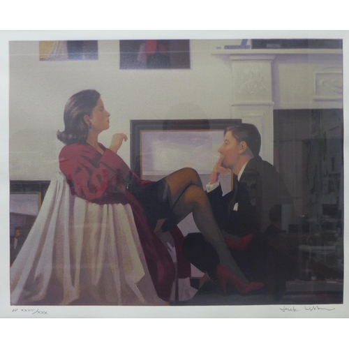 25 - A signed Jack Vettriano limited edition artist proof print, 43 x 53cms, framed