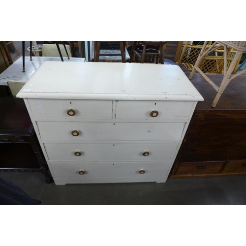 275 - A Victorian painted pine chest of drawers