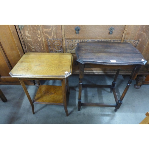 282 - Two oak occasional tables