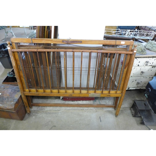 312 - A Victorian folding cot