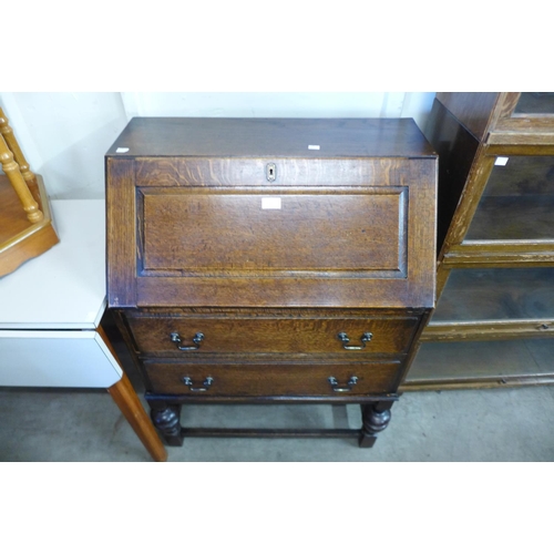 329 - An oak bureau