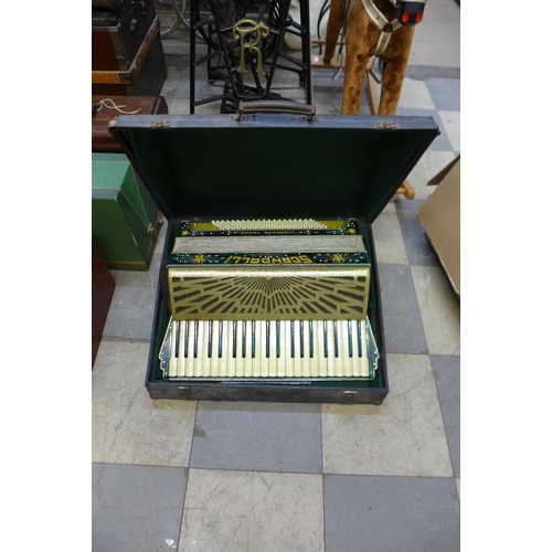 344 - An Italian Scandalli piano accordian, cased