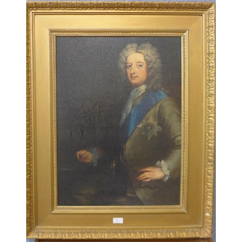 35 - A print of the Duke of Devonshire, framed