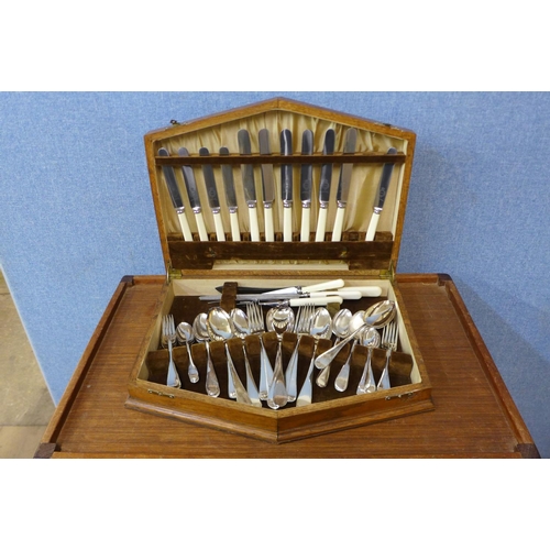 403 - An Alex Clark & Co. part canteen of silver plated cutlery