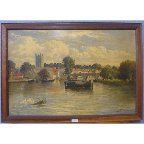 8 - Arthur Gordon Meadows (1869-1937), Henley on Thames, oil on canvas, signed Arthur Gordon and dated 1... 