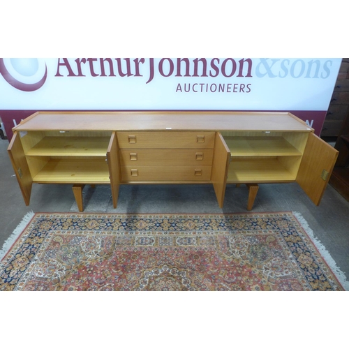 93 - A Dutch Fristho Franeker teak sideboard, designed by Marten Franckena, 78cms h, 225cms w, 43cms d