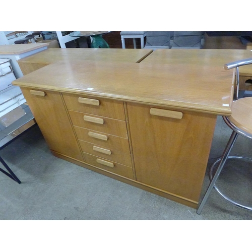 1883 - A White & Newton teak sideboard