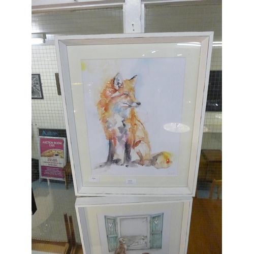 1310 - A Jennifer Rose print, Handsome Fox, 40cm x 50cm (PPFPPR43747G21)   #