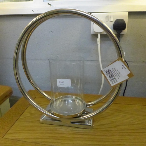 1465 - An Ohlson silver twin loop candle holder (2065622)   #