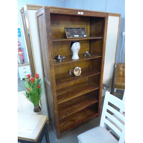 1492 - An Indian hardwood bookcase  * this lot is subject to vat