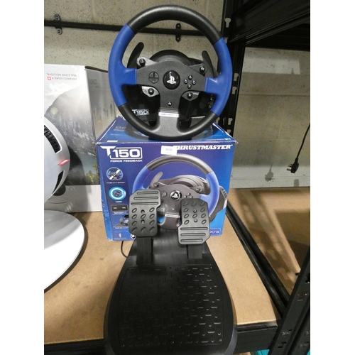 3016 - Thrustmaster T150 Force Feedback Gaming Steering Wheel   (205-19) * This Lot Is Subject To Vat