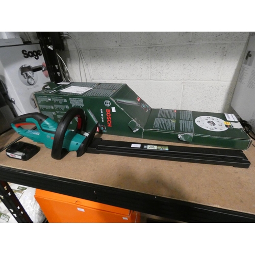 3018 - Bosch Cordless Hedgecutter - with battery, no charger (205-16) * This Lot Is Subject To Vat