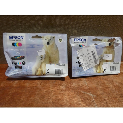 3063 - Epson T2616 Polar Bear Ink Packs (205-166) * This Lot Is Subject To Vat