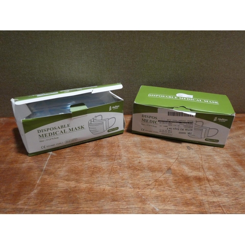 3118 - Two boxes of 3Ply Face Masks(205-200, 201) * This Lot Is Subject To Vat