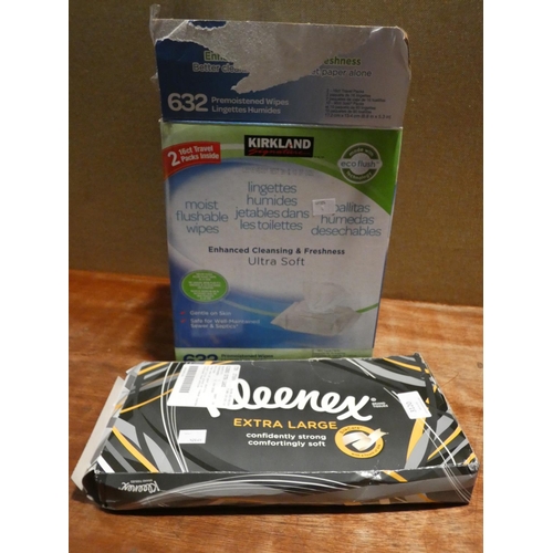 3120 - Kleenex (Extra Large) and Ks Moist Flushable Wipes (205-162, 190) * This Lot Is Subject To Vat