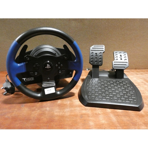 3134 - Thrustmaster T150 Force Feed Back Steering Wheel  (205-287) * This Lot Is Subject To Vat