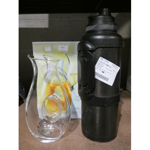 3150 - Carafe and a Titan Thermal Stainless Steel Jug (4L)  (205-109, 115) * This Lot Is Subject To Vat