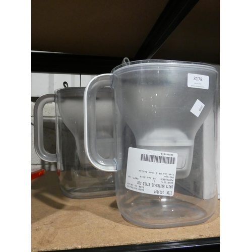 3178 - Brita Maxtra+Xl Style Jugs (205-296, 297) * This Lot Is Subject To Vat