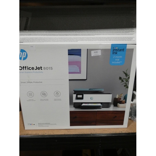 3181 - Hp Officejet 8015 Aio Printer   (205-452) * This Lot Is Subject To Vat