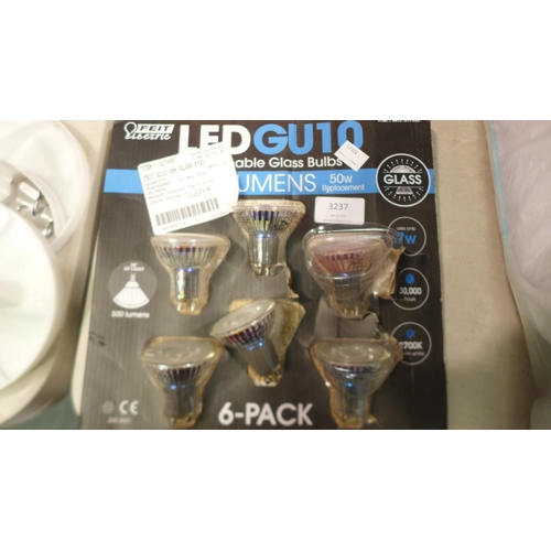 3237 - Dimmable Feit Gu10 Glass Bulbs (205-173) * This Lot Is Subject To Vat