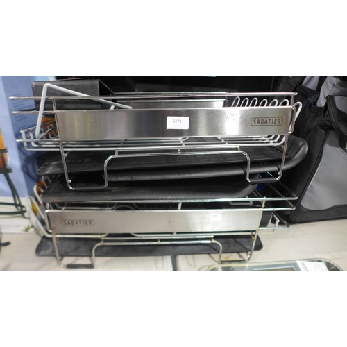 3271 - Two Sabatier Dishracks  (205-237, 238) * This Lot Is Subject To Vat