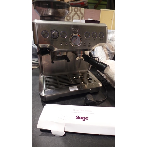 3298 - Sage Pump Coffee Machine  (205-396) * This Lot Is Subject To Vat