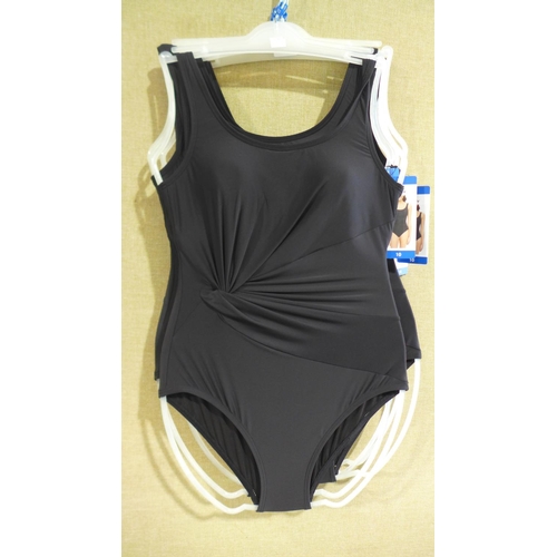 3302 - Five DKNY lady's black swim suits (size 10) * This lot is subject to VAT