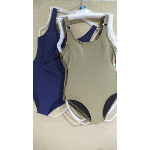 3305 - Five DKNY lady's mixed colour swim suits (mixed sizes) * This lot is subject to VAT