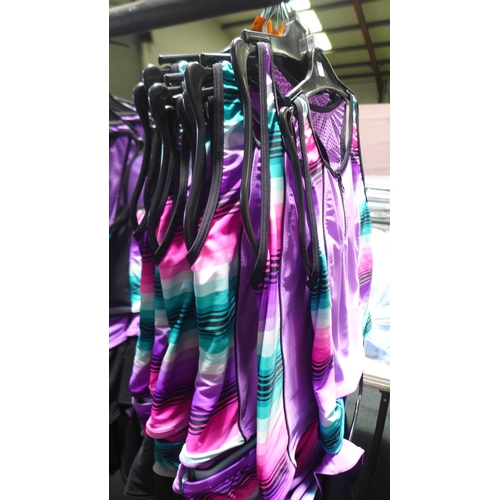 3311 - Ten Gerry purple and black swim suits/sets (size 12/13) * This lot is subject to VAT