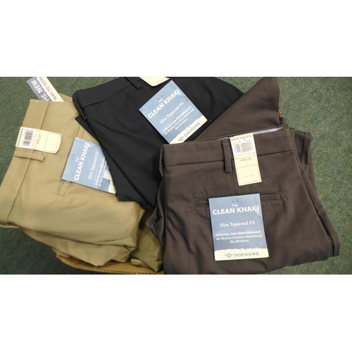 3368 - A quantity of men's khaki trousers - three colours/various sizes * This lot is subject to VAT