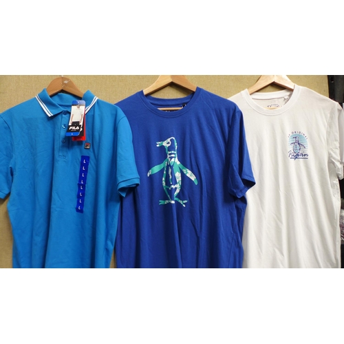 3377 - Ten men's t-shirts - mixed brands/sizes - mainly Penguin * This lot is subject to VAT