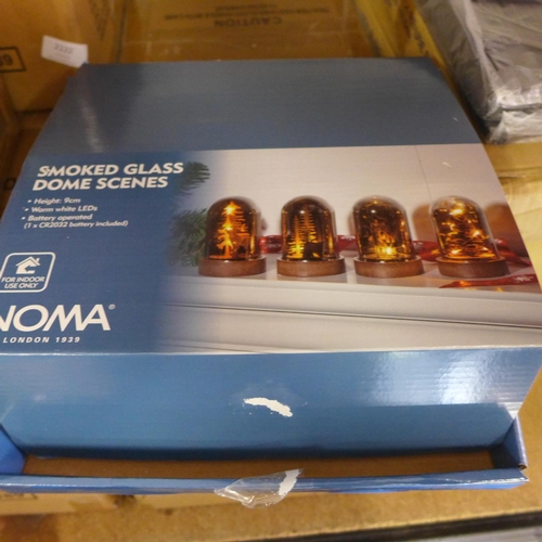 2123 - Box of 2 packs of Noma smoked glass dome scenes - 32 in total - unused * this lot is subject to vat