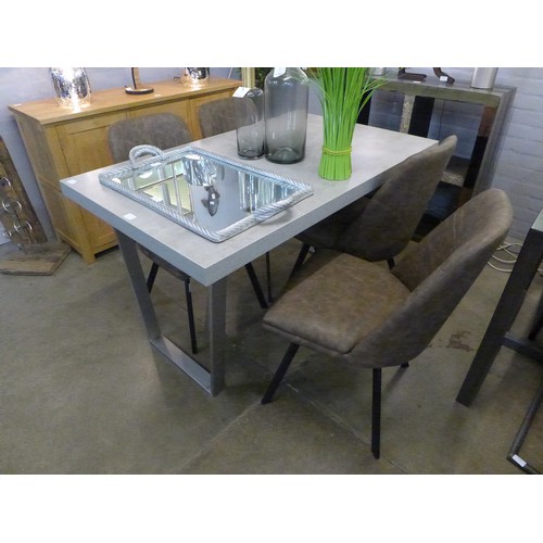 1334A - A stone effect dining table (RW115) * this lot is subject to VAT