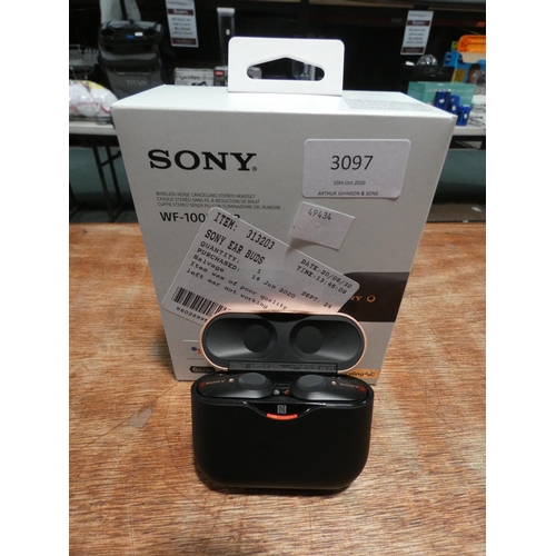 3097 - Sony Ear Buds    Wf1000Xm3         (205-307) * This Lot Is Subject To Vat