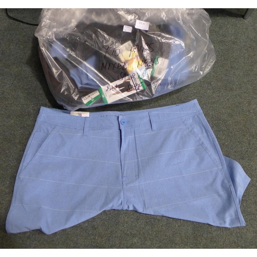 3324 - Ten pairs of men's shorts - size 38 - mixed colours * This lot is subject to VAT