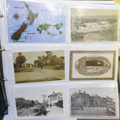 678 - Postcards; a large album of worldwide postcards, vintage to modern, Australia, New Zealand, South Af... 
