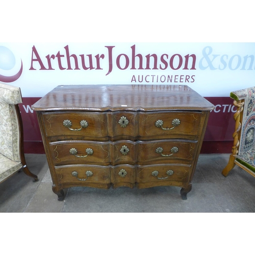 59 - An 18th Century French inlaid fruitwood commode