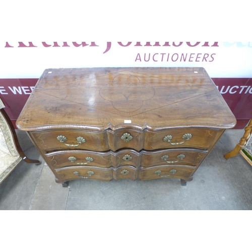 59 - An 18th Century French inlaid fruitwood commode