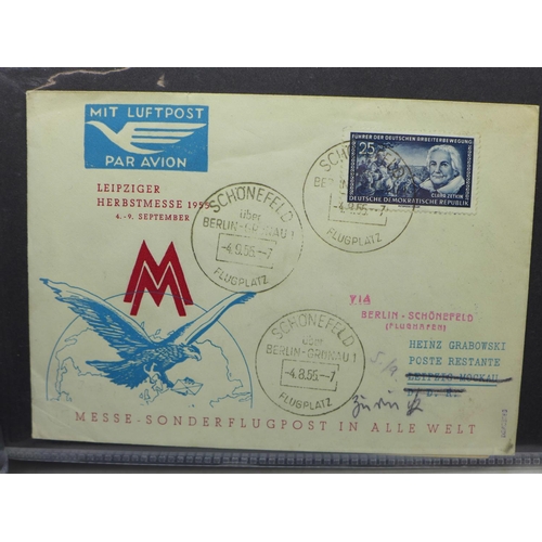 696 - Flown covers, mainly first flight, including rare covers from 1928 onwards (40)