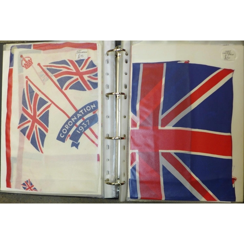 697 - A collection of mainly commemorative silks, fifteen scarves and thirteen handkerchiefs