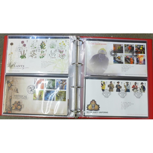 755 - GB first day covers from September 2006 to October 2010, 52 covers all with typed address and specia... 